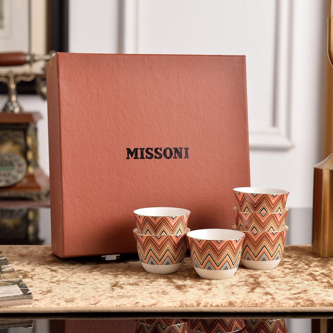 Missoni Arabic coffee cups set of six